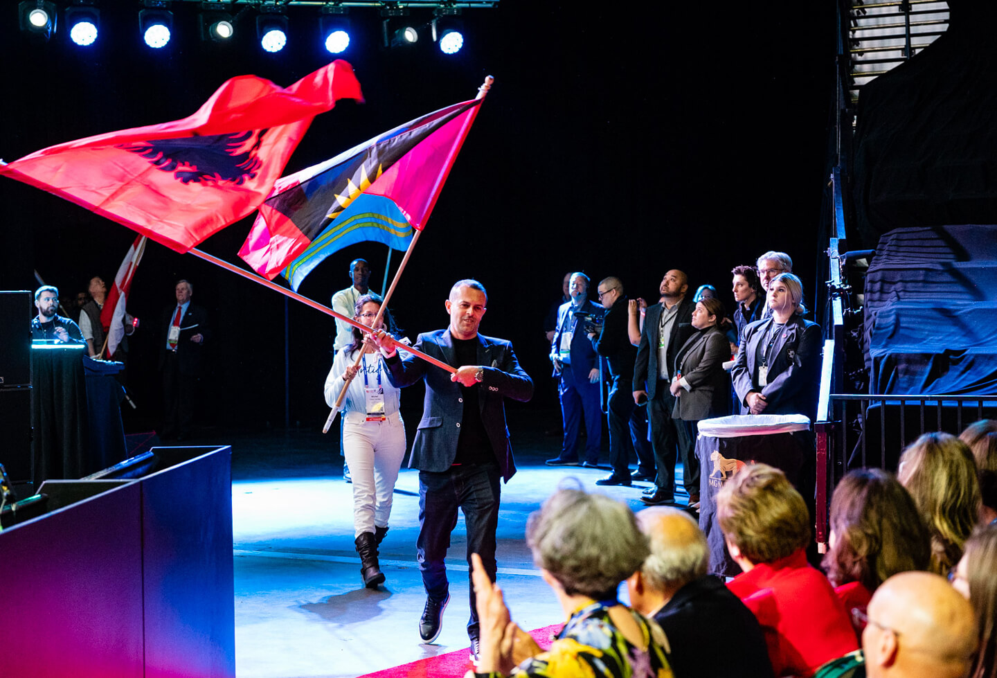 International flags at RE/MAX convention